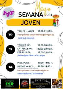 Cartel anunciador de la Semana Joven 2024